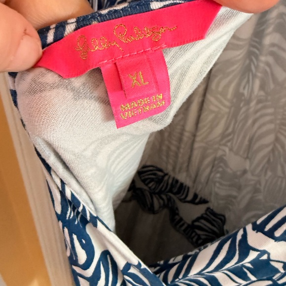 Lilly Pulitzer Parigi Boatneck Romper in Aegean Navy - Picture 4 of 5